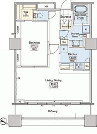 レジディアタワー上池袋 タワー棟 1512 間取り図