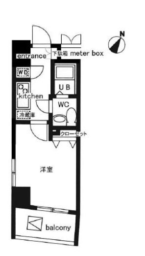 レジディア日本橋人形町2 1204 間取り図