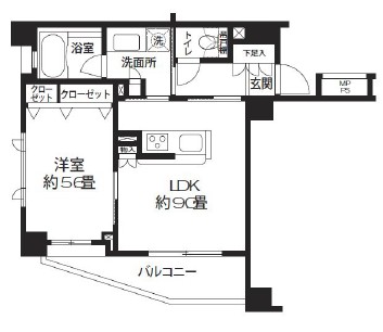 クリオ渋谷ラ・モード 301 間取り図