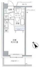 プライムアーバン豊洲 809 間取り図