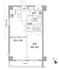 ザ・キューブ 311 間取り図