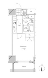 フトゥールス南麻布 803 間取り図