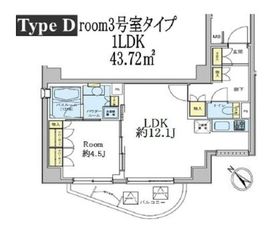 ドゥーエ五反田 703 間取り図