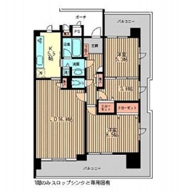 ガーデン文京白山 404 間取り図