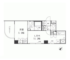 ドゥーエ五反田 1004 間取り図