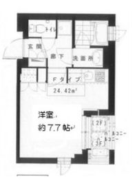 グラシア恵比寿 307 間取り図