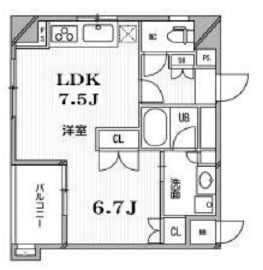 フロンティアテラス目黒 202 間取り図