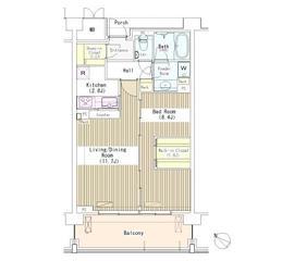 マチュリティ小石川 302 間取り図