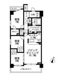 シャンピアグランデ深沢 205 間取り図