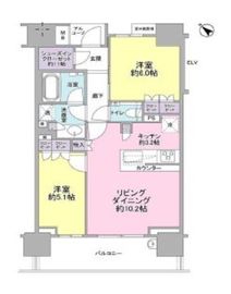 ザ・パークハウス月島ディアスタ 10階 間取り図