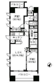 パークキューブ日本橋水天宮 1005 間取り図