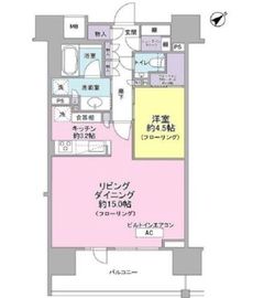 ザ・パークハウス愛宕虎ノ門 14階 間取り図