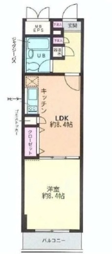 ラ・レジダンス・ド・白金台 202 間取り図