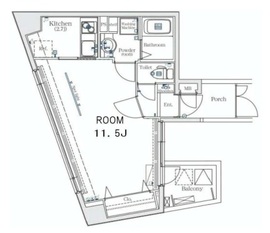 メイクスデザイン渋谷神泉 4階 間取り図