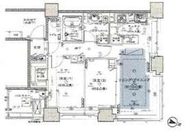 シティタワー九段下 14階 間取り図