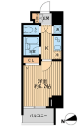 HF早稲田レジデンス 201 間取り図