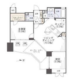 グランシティ祐天寺 3階 間取り図