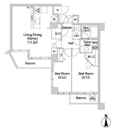 コンフォリア碑文谷 306 間取り図