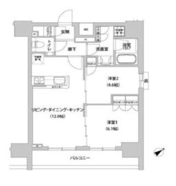 メトロステージ上野 706 間取り図