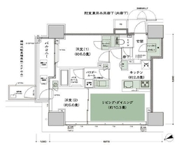 東京ベイシティタワー 15階 間取り図