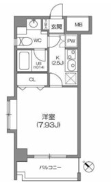 ルクレ森下レジデンス 1204 間取り図