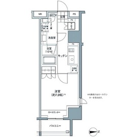 パークハビオ東中野 701 間取り図