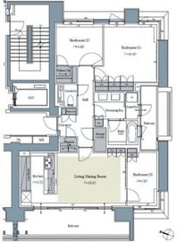 パークハウス一番町 9階 間取り図