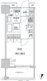 パークハビオ渋谷本町レジデンス 206 間取り図