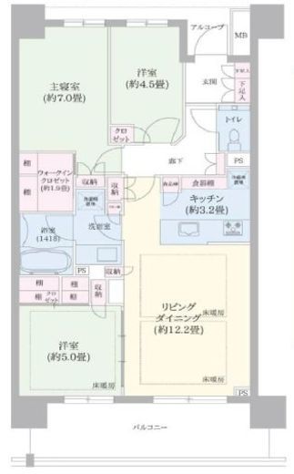 パークホームズ豊洲ザ・レジデンス 18階 間取り図