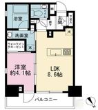 インプレストコア浅草橋 8階 間取り図
