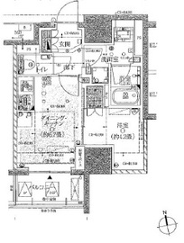 ザ・パークハウス上野 3階 間取り図