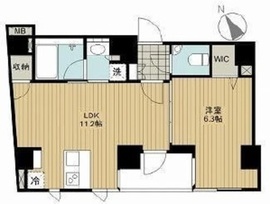 カリーノ三田 801 間取り図