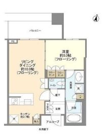 テラス渋谷美竹 12階 間取り図