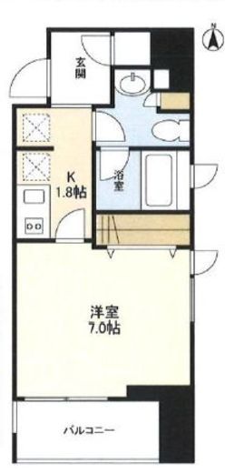 ウェルスクエア神保町 401 間取り図