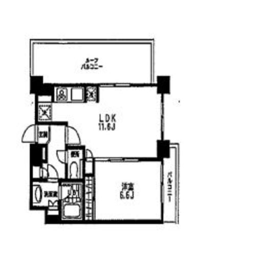 コスモリード目黒学芸大学イースト 408 間取り図