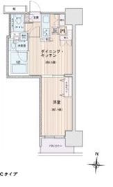 エスティメゾン錦糸町2 1205 間取り図