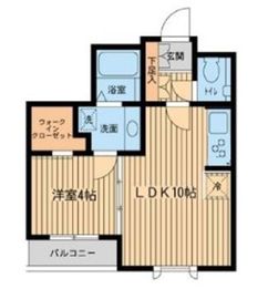 プロスペクト初台 204 間取り図