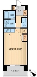 六本木ライズハウス 307 間取り図