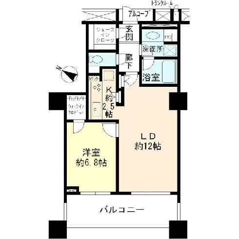 ブリリアマーレ有明 27階 間取り図