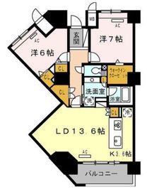 ロイヤルパークス豊洲 524 間取り図