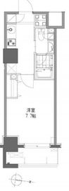 清澄白河レジデンス弐番館 208 間取り図