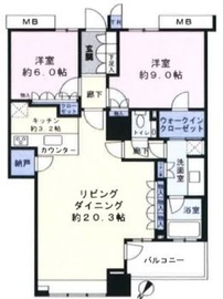 ブリリアマーレ有明 29階 間取り図