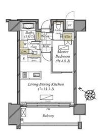 THE ROPPONGI TOKYO CLUB RESIDENCE 14階 間取り図