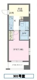 KDXレジデンス森下千歳 201 間取り図