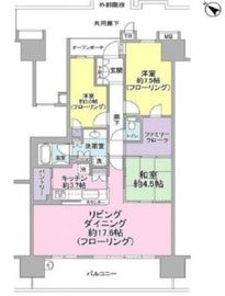 東京フロントコート 13階 間取り図