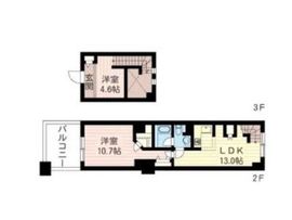 レジデンスシャルマン月島 336 間取り図