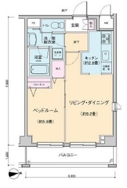 プロッシモ新宿 504 間取り図