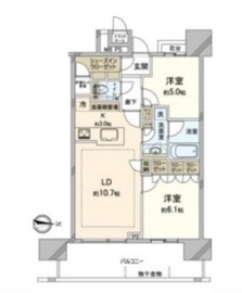 THE TOYOSU TOWER 6階 間取り図