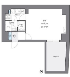 フェリス白金 101 間取り図