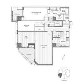 元麻布ヒルズ フォレストタワー 24階 間取り図